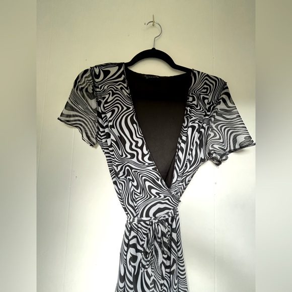 Y2K Wrap Mini Dress - Picture 5 of 5